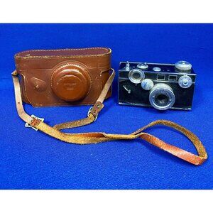 VTG Estate Argus 50MM Weston Film Speed Camera W/ Leather Case! Untested! 63‎
